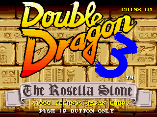 SiliconChronicl's tweet photo. Double Dragon III - The Rosetta Stone (Technos, 1990, Arcade) https://t.co/LVFpYwEhAG
