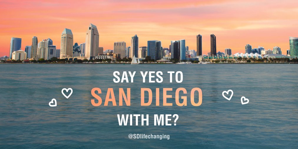 SDlifechanging's tweet photo. For your BFF in another city, your parents, your life partner, your lab partner, your surf crew, your 1 a.m. burrito run buddy, and everyone else who makes life better.

Happy #ValentinesDay, San Diego—we love you. 💙 https://t.co/w3Q8YsNI6X