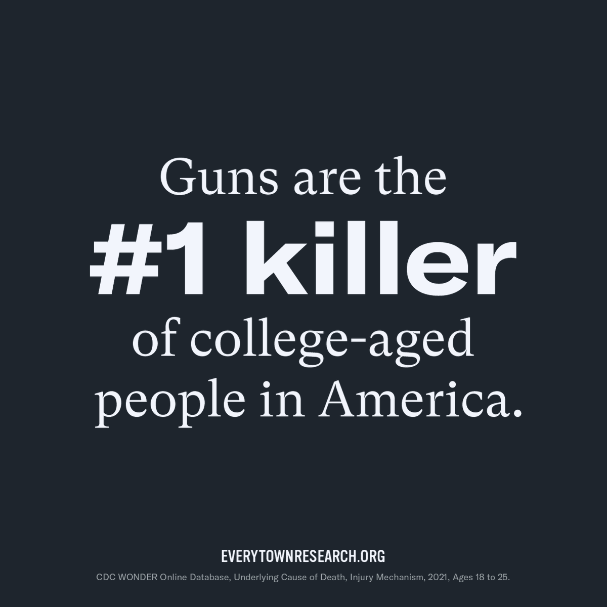 Young people in America are more likely to die by gunfire than any other way. This isn't inevitable, it's a choice made by lawmakers who cower to the gun industry. 

Join millions of Americans working to #EndGunViolence: Text ACT to 644-33.