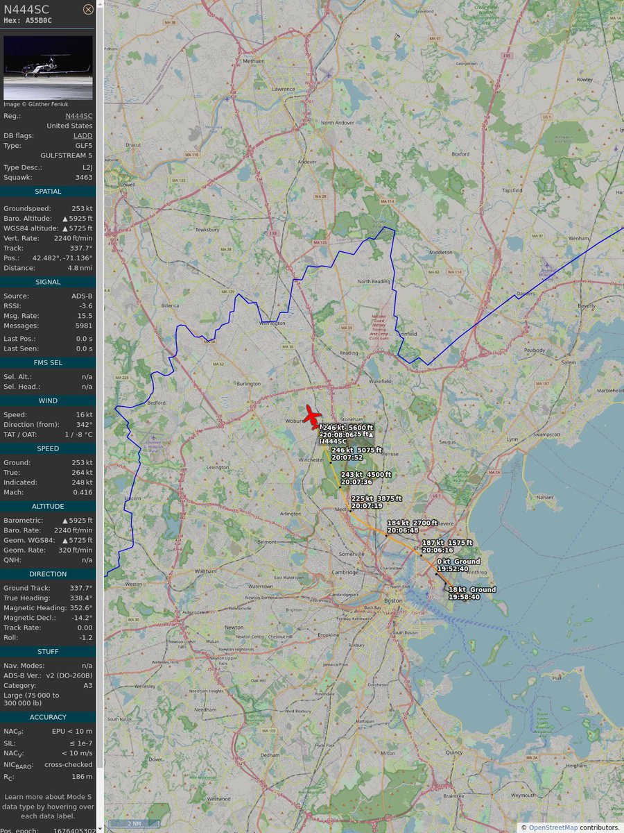 AboveMedford's tweet image. ICAO: #A55B0C
Flt: #N444SC #BANKOFUTAH
First seen: 2023/02/14 15:06:53
Min Alt: 2900 ft MSL
Min Dist: 0.25 mi

#planefence #adsb - planefence.com/medford
globe.adsbexchange.com/?icao=a55b0c