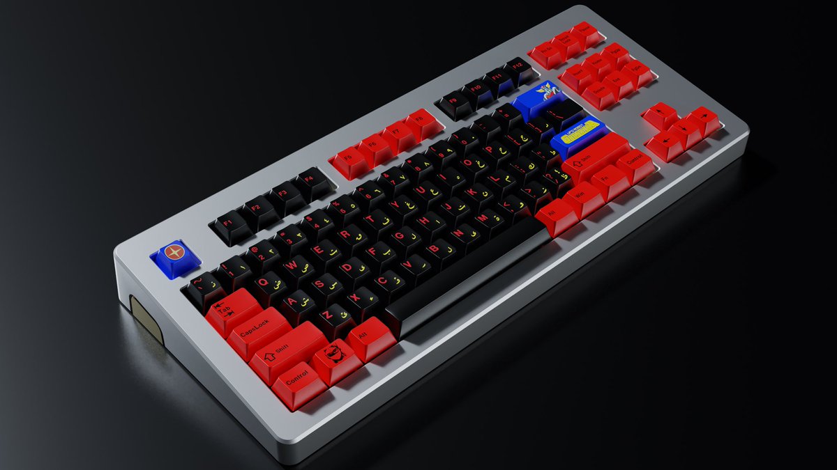INTEDESK's tweet photo. Finished custom keycaps, Grendizer set with arabic letters.
.

#deskpad #deskmat #deskpads #gaming #pc #pcgaming #pcgamer #pcsetup #pcbuild #keycaps #mechanicalkeyboard https://t.co/ovPhHNRG5i