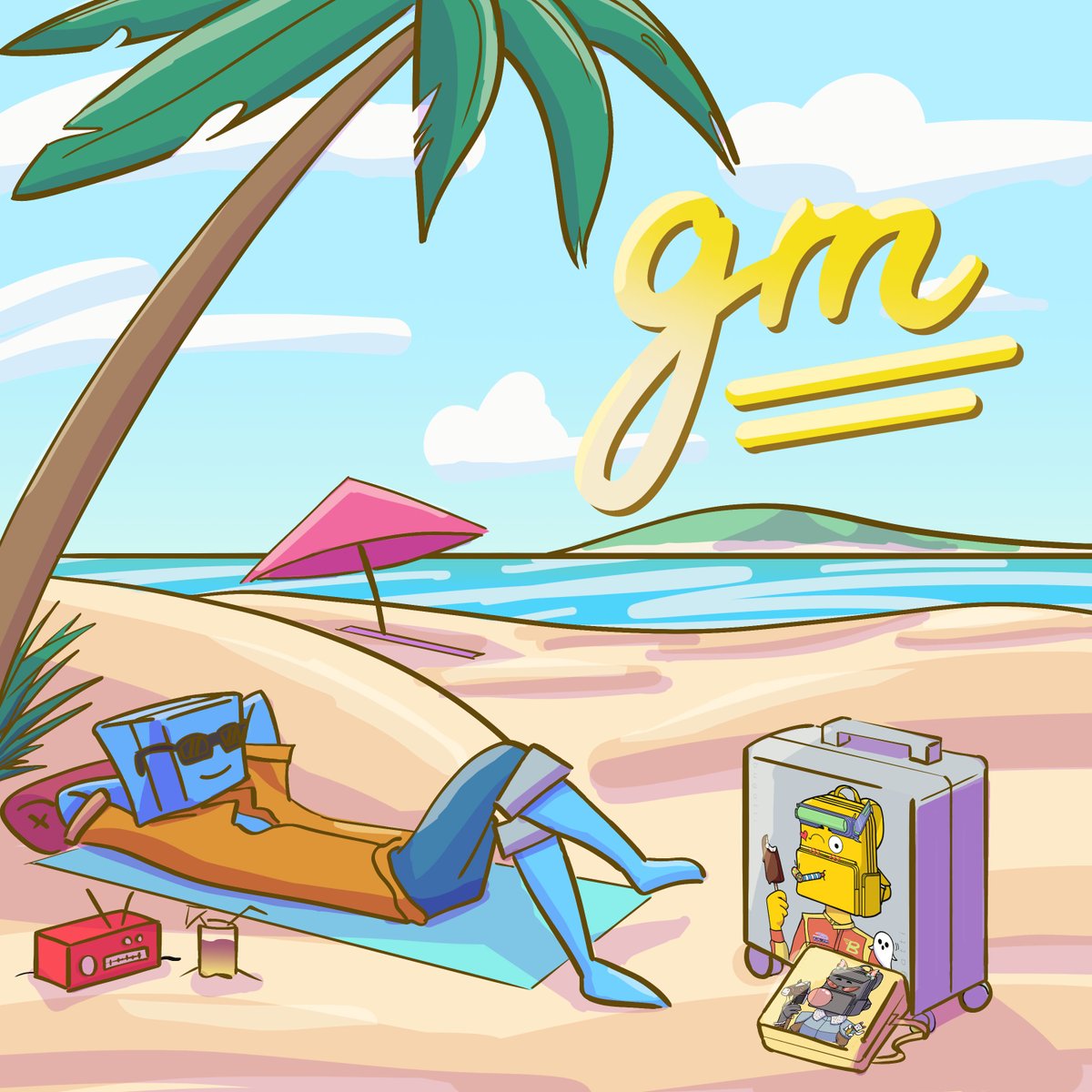 bugattigrp's tweet photo. 🏖️Gm! 

✈️Are you going to be traveling in 2023? 

🧳If you are - you need to get a custom web 3 luggage with your NFT on it-have the coolest luggage in the airport!

➡️Tag a fren that needs this

💟RT-Like &amp; Join our Discord!  https://t.co/wXgCugwqZp 

#LFTravel
#Bugattigrp https://t.co/IecJnkOvDL