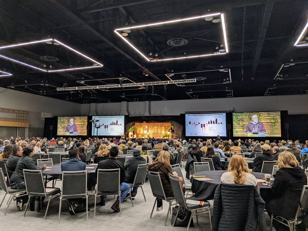 It's a full house at #ORWineSymposium 2023 kicking off with the annual Climatology Report with Dr. Greg Jones <a href="/Abacela/">Abacela Winery</a> 

🔗oregonwinesymposium.com