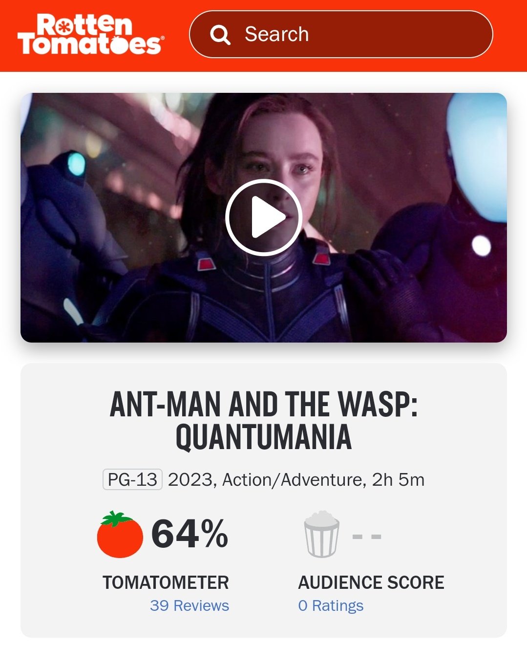 Homem-Formiga no Rotten Tomatoes 