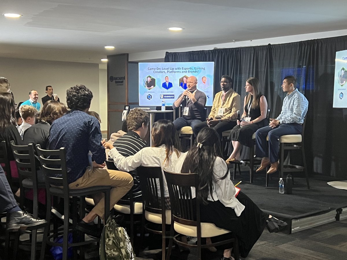 We’re thrilled to host the "Game On: Level Up with Esports, Gaming, Creators, Platforms and Brands" panel with an incredibly talented group of people at <a href="/SynapseFL/">Synapse Florida</a>. Big thanks to our friends <a href="/Professorbroman/">Broman</a>, Derek from <a href="/LeagueSpotGG/">LeagueSpot</a>, <a href="/SMankuta/">Sari</a>, and Yuki from <a href="/RaysBaseball/">Tampa Bay Rays</a>.