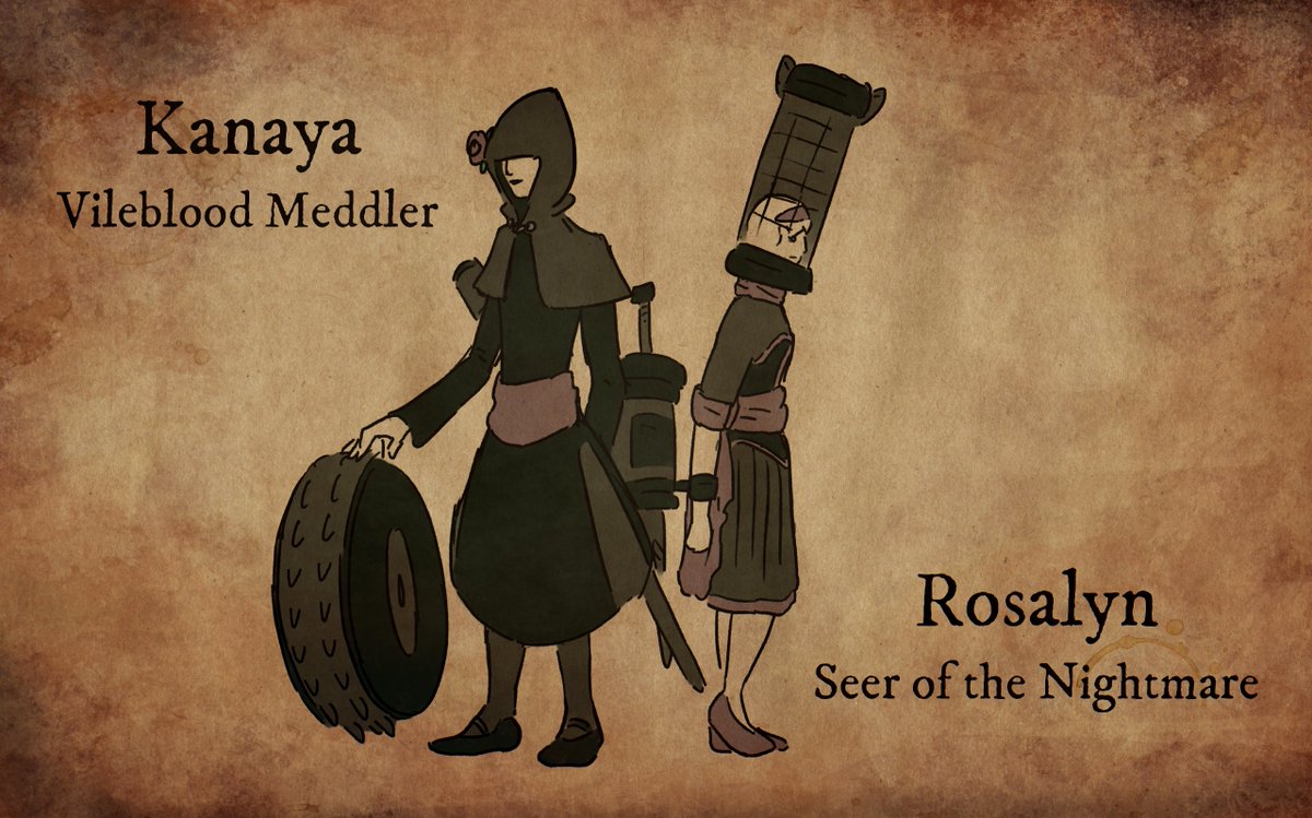 miscfiadh's tweet photo. Since it's Valentine's Day - here's some old Bloodborne / Homestuck crossover art ft. everyone's favourite goth girl couple 🧛‍♀️ https://t.co/iLmBcOkCon