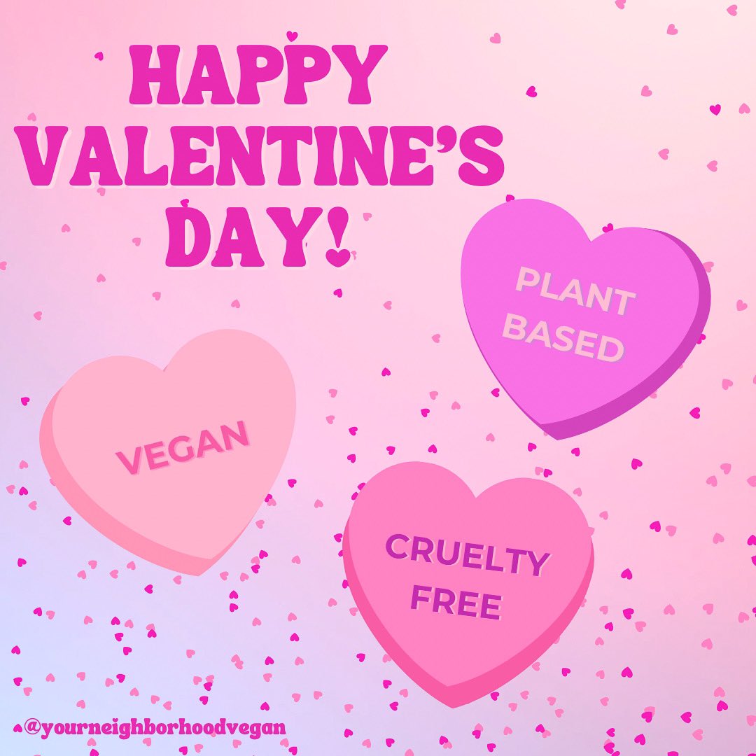 💘 Happy #Vegan Valentine’s Day! 🫶

#veganvalentine #happyvalentinesday #bemine