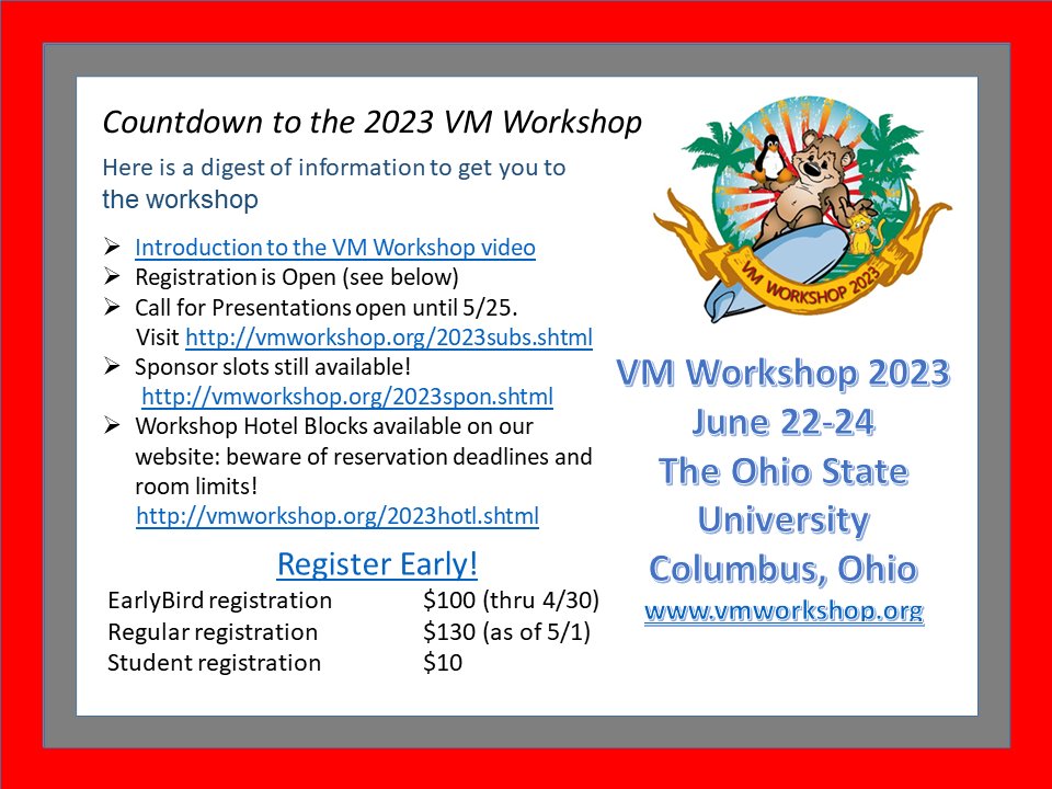 VM Workshop (@vm_workshop) on Twitter photo 
