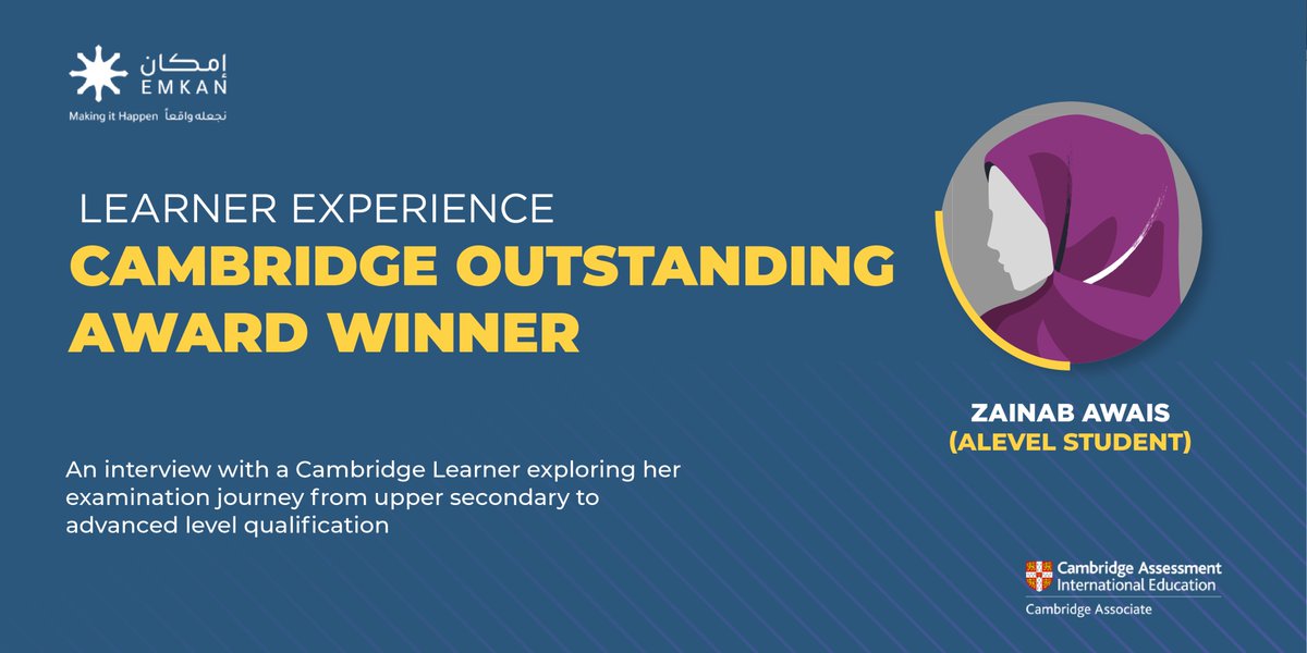 ksa_stellar's tweet photo. There is a misconception that @CambridgeInt upper secondary exams are difficult. 

Our young guest, @ZainabAwais has been awarded 3 distinctions, including a #TopintheWorld award in Physics AS Level. https://t.co/WsVSER6eAq