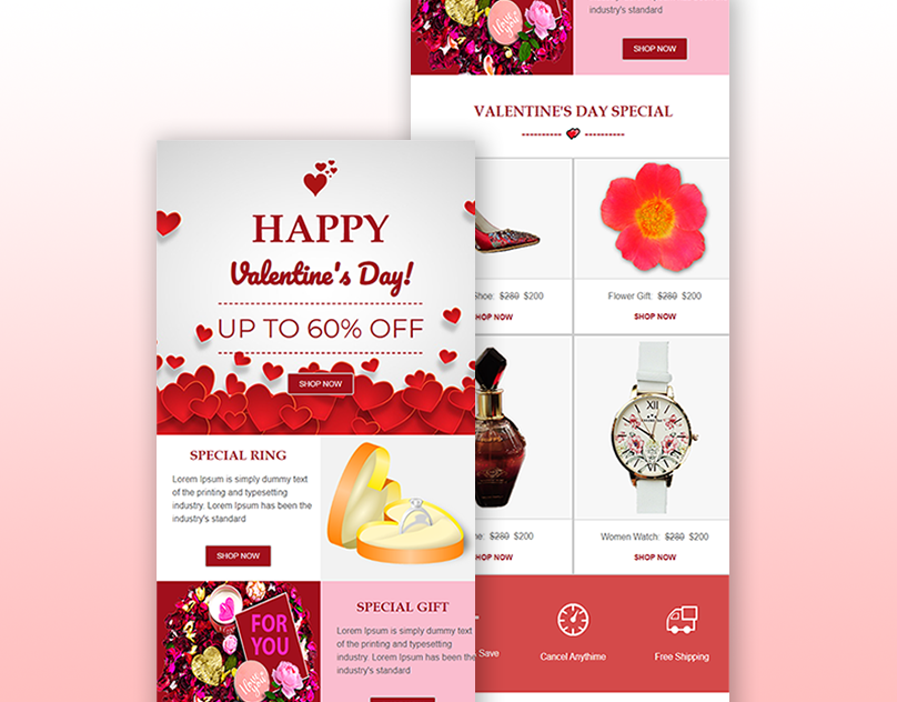 Valentia's Day Email Template design  

I will design a MailChimp email template, newsletter, popup form, and campaign setup

Hire Me: fiverr.com/share/d8Nb0Z

#ValentinesWeek #valentinesgifts #ValentinesDay2023  #valentinesDayTemplate
#mailchimp #mailchimptemplate
#emailtemplate