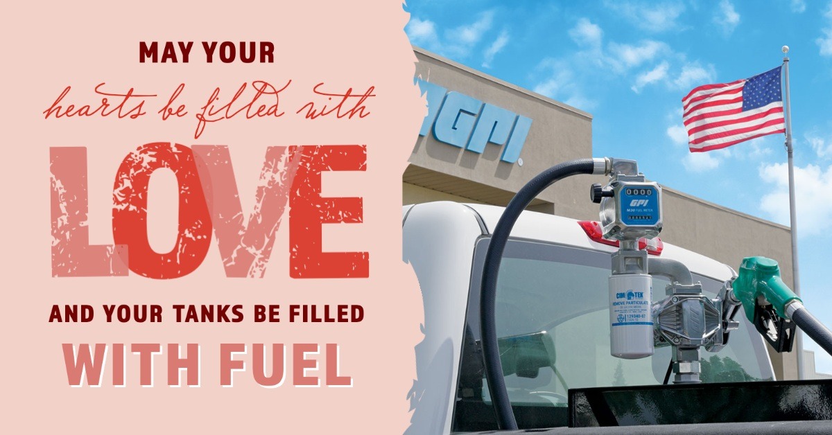 Happy Valentine's Day from all of us at GPI! What better way to show our love than by providing the most reliable and efficient fuel transfer solutions? On this day of adoration and affection, may your hearts be filled with love and your tanks be filled with fuel! 💕💨