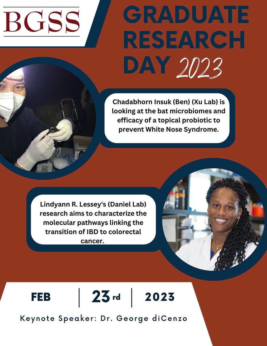 MacBGSS's tweet photo. We have finalized our GRD 2023 schedule, and confirm that the day will go from 8AM - 6:15PM on Febraury,23,2023. It will be a long, but exciting day to share the department's research! https://t.co/SuadJcQQxE