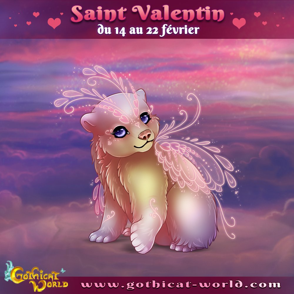 GothicatWorld's tweet photo. La Saint Valentin se fête sur Gothicat World ! Débloquer 1 créature exclusive tous les jours 😃 Et retrouvez les Limited de Saint Valentin en boutique - 6 nouveaux visuels cette année ! 
https://t.co/RroX3LyBQ1 
https://t.co/Yzr8xxPcBR https://t.co/RdM5ThIpGN