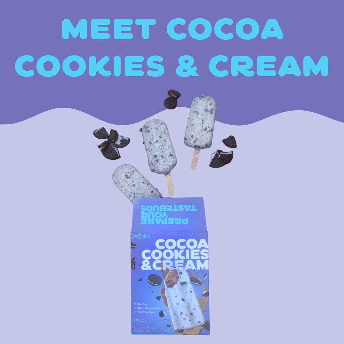 A love story you can find on the freezer aisle…💜💜 Mert our newest flavor, a cold thick cocoa sorbet wrapped in a slurry of white chocolate and crushed cookie crumbles. 💘Full list of store locations plus online shipping coming soon!