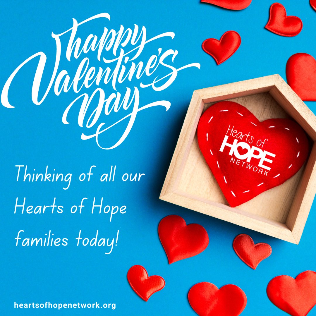 Wishing all our Hearts of Hope families a very happy Valentine's Day!

#ValentinesDay2023