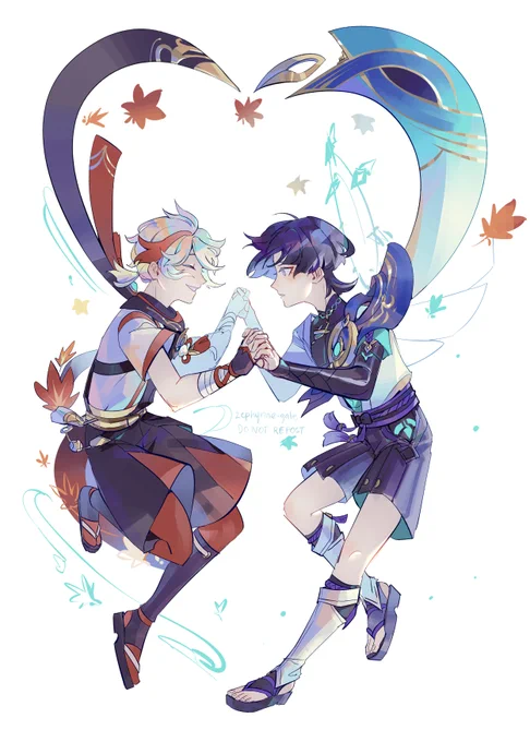 kazuscara | happy valentines day to them #Genshinlmpact #Kazuha #wanderer #scaramouche 