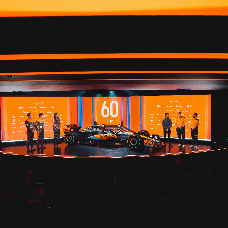McLarenF1's tweet photo. MCL60: LAUNCHED! 🚀 

Catch up on some quotes from Lando, Oscar, Zak and Andrea that’ll drive the team forward into the new season. 👇