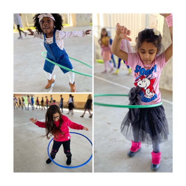 fce_pe's tweet photo. Hooping with happiness. I love seeing students helping other students learn in kindergarten. #thisispe #fce2023 #Cardinalpride @HumbleISD_FCE @HumbleISD https://t.co/RnxkEzWHog