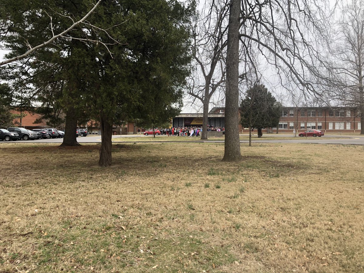 I’m at Atherton High School, where students are walking out in protest of anti-LGBTQ bills filed in the Kentucky legislature.