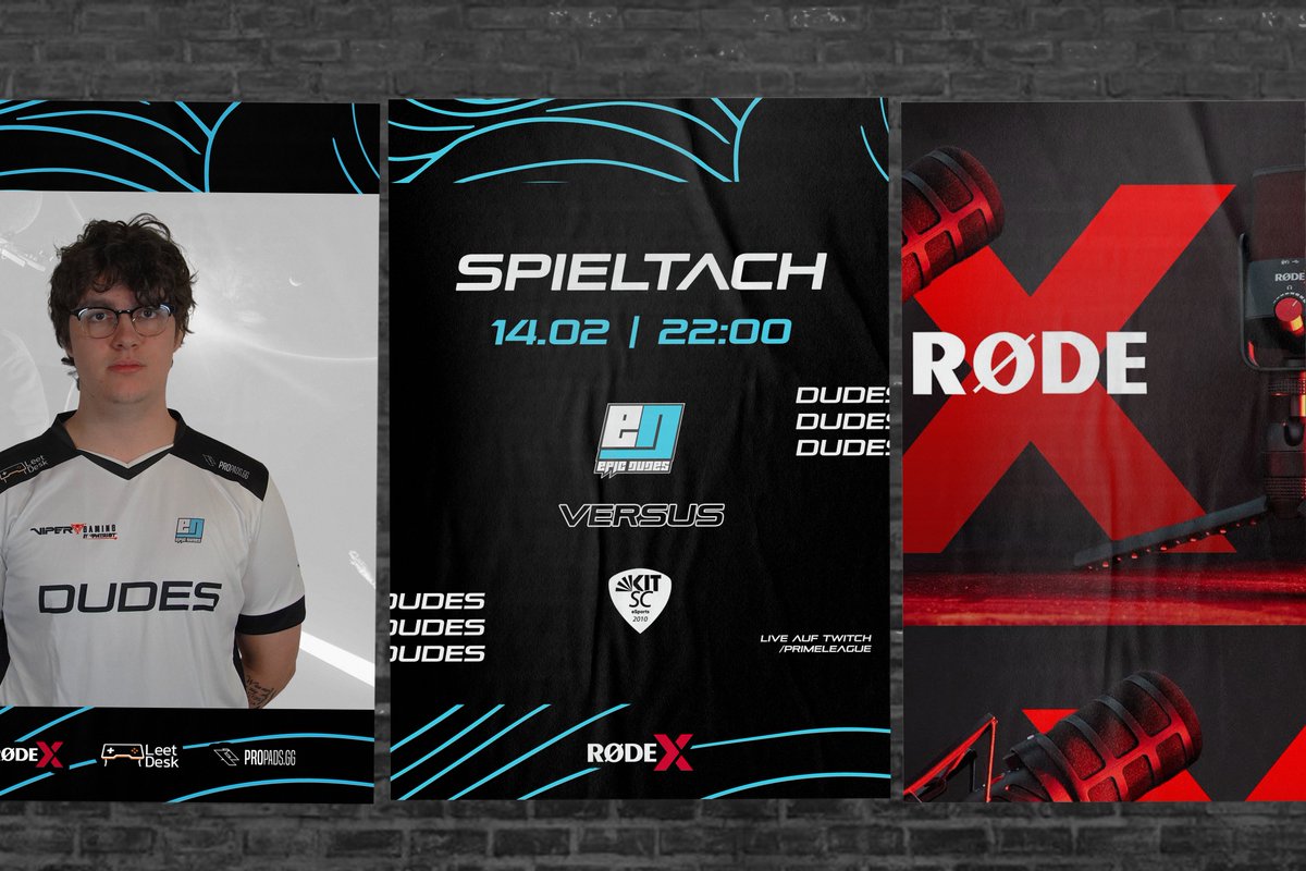 EPICDUDESGAMING's tweet photo. Heute gibt es ein DUDES Late Night Date in der @PrimeLeague! Holt also eure Energys raus und macht es euch bequem, denn es wird romantisch in der Kluft.

⏰22:00 Uhr vs @kitscesports 
📺https://t.co/IPhsBkE4aR

#WELIVEGAMING with @RodeGermany ❌ https://t.co/RttFoTSl7L