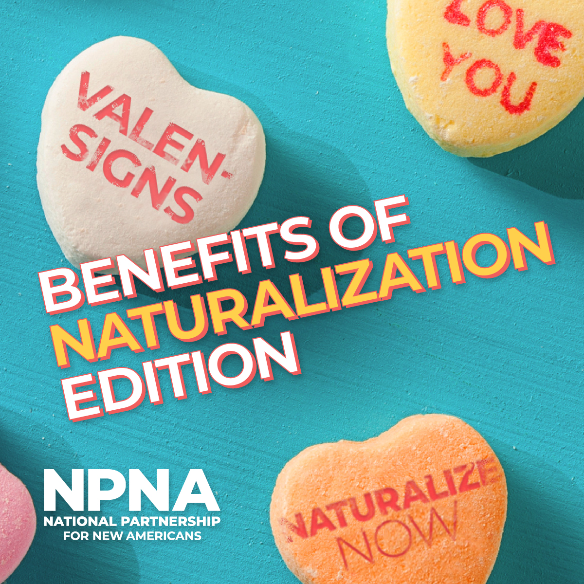 💖 For the love of your family, friends, &amp; new opportunities, become a naturalized citizen! 

Spread the love on Valentine's Day! Encourage your family, friends, and community members to #NaturalizeNow!