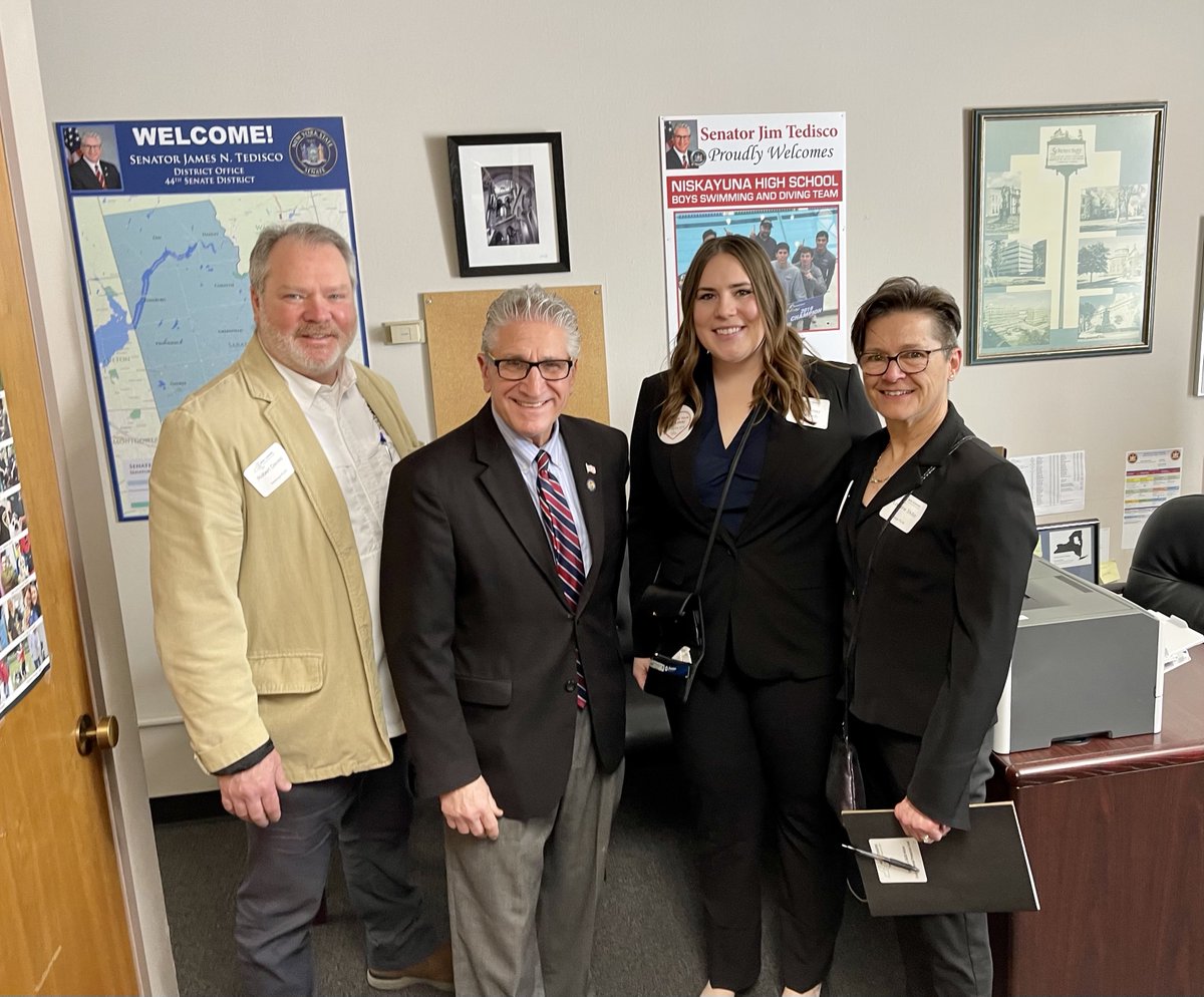 It was a pleasure to meet <a href="/JamesTedisco/">Senator Jim Tedisco</a> today! We look forward to speaking more about how the #NYEnviroFund has benefited the Saratoga Region, like helping to protect over 3,000 acres of farmland.