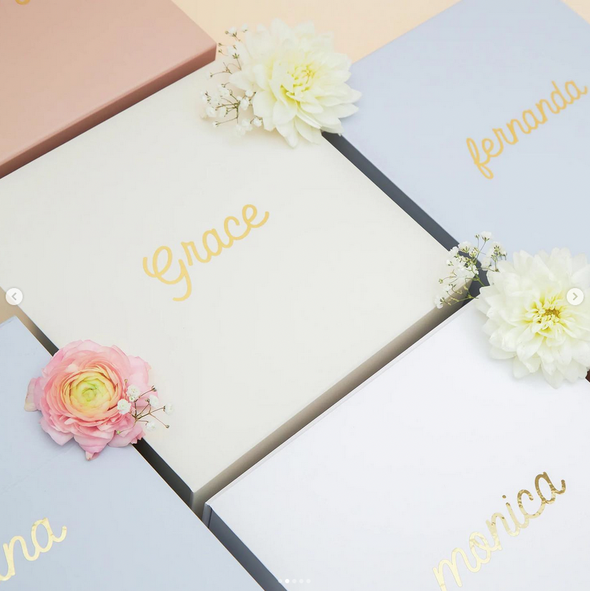#HappyValentinesDay to everyone but ESPECIALLY to these precious #Bridesmaid Proposal Boxes from #BirdyGrey 💖