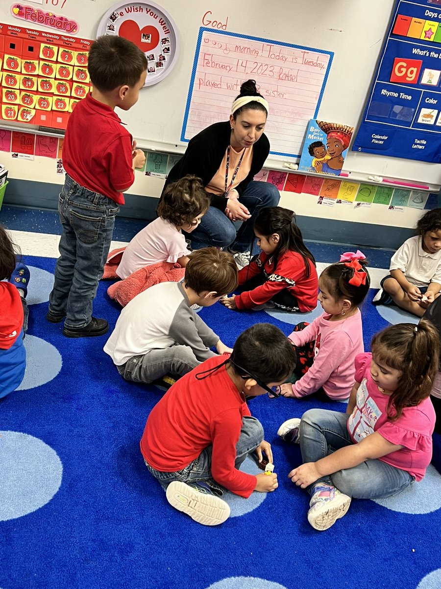 drjcarreon's tweet photo. What a lesson! Great job @AReyna723 with your lesson today. The students worked in partners and practiced “taking away”. Such a smart group of pre-K kiddos! https://t.co/VGoEFw8tSg