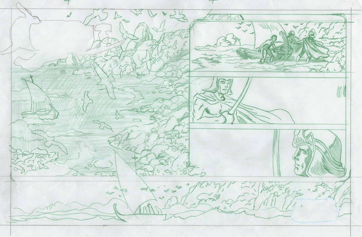 carson2venus's tweet photo. "Mysterious Island," Episode 302 of #ERB, Inc.'s #CARSONofVENUS™ webcomic, now LIVE!
Adapted from Edgar Rice Burroughs' original Venus novels
Script: @MartinPowell221; art: Ronn Sutton; colors: 
@PY_M1306 
Preview plus roughs, pencils, and inks
#Amtor https://t.co/LeoEwH6CMp https://t.co/nC18A9XPLi