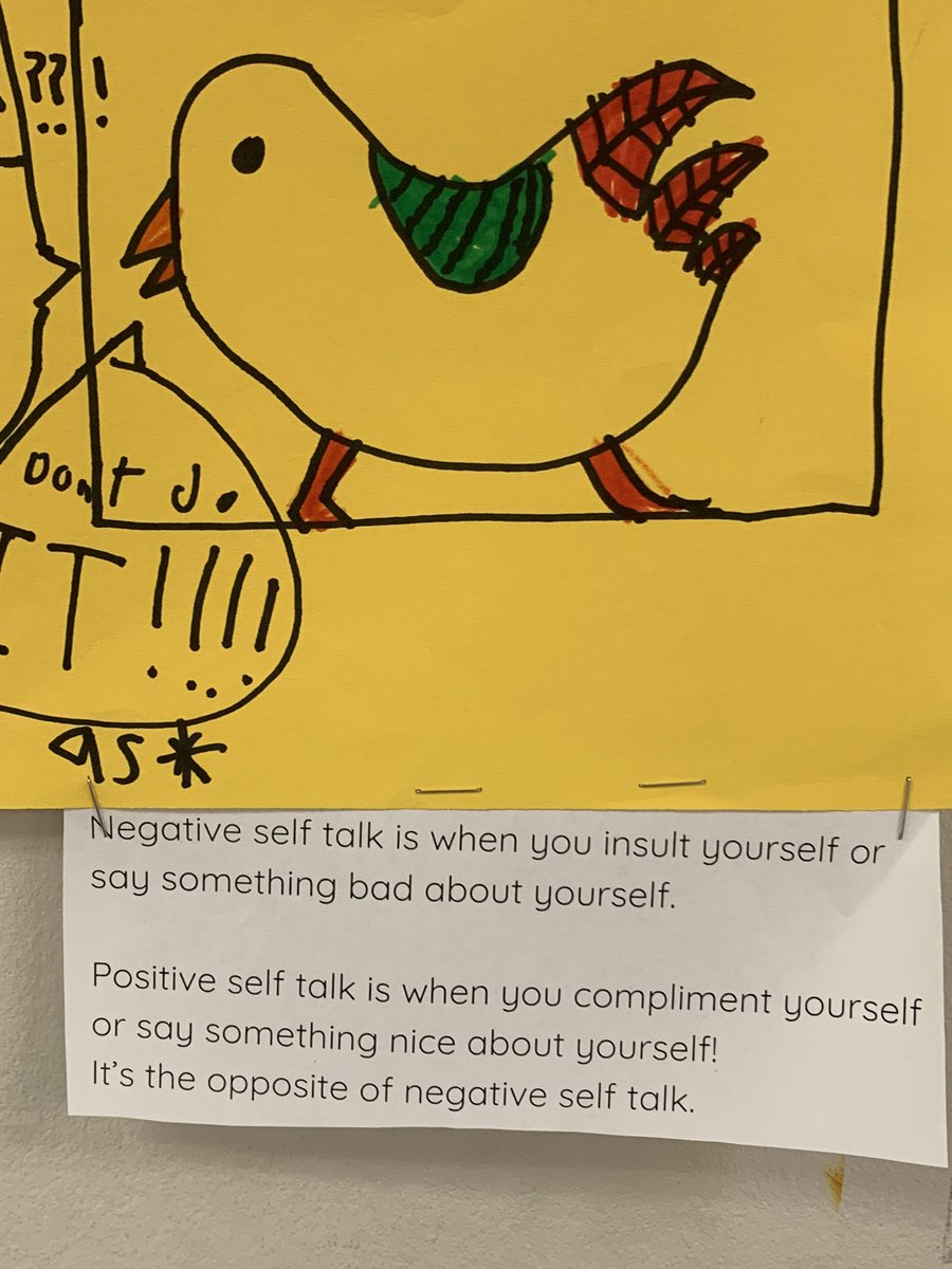 “Did I hear negative self talk?  Please do not do it. You are great!  You are dandy!”  

Thank you to Tori’s 3/4s for adding posters to@our hallways. @A2SchoolsSuper <a href="/A2schools/">A2 Public Schools</a>