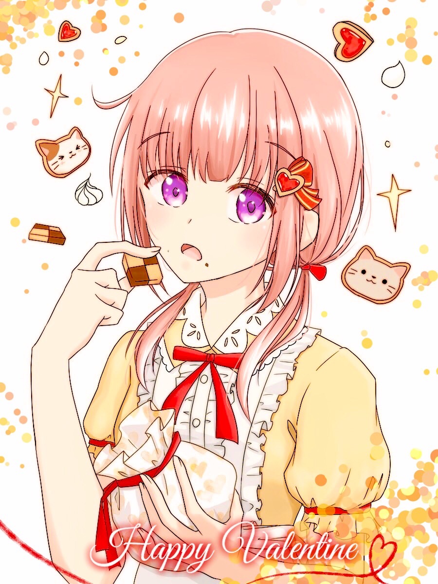 遅れましたが、ハッピーバレンタイン！
女の子「え、バレンタインチョコ？　もう食べちゃったよ？」
Σ(￣ロ￣lll)ｶﾞｰﾝ
#バレンタイン #絵描きさんと繋がりたい ＃服練習