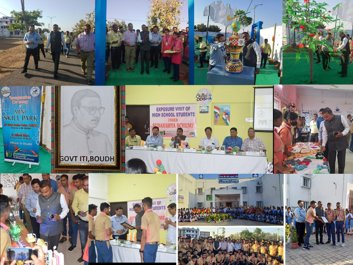 ItiBoudh's tweet photo. A Mini Skill Park inaugurated inside the premises @ItiBoudh on 13th February 2023, by Shri Satya Ranjan Sahoo, Collector & DM, Boudh.
#WasteToWealth
#EarnWhileLearn
#noplastic
@dmboudh
@DTET_Odisha
@skilled_odisha
@CMO_Odisha https://t.co/Fe0SQM4TxQ