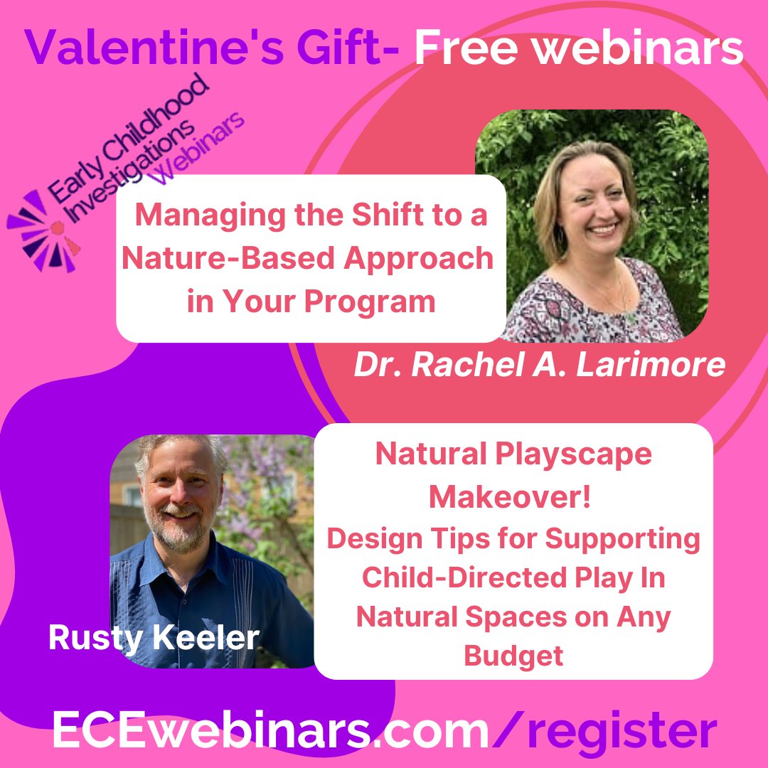 ❤ Our Valentine's gift to you!  - mailchi.mp/earlychildhood…
#earlychildhoodeducation #earlychildhood #earlylearning #prek #preschool #childcare #headstart #CDNchildcare #naturepreschool #outdoorlearing #outdoorclassroom  #natureplay #kinderchat #earlyedchat #ECEchat