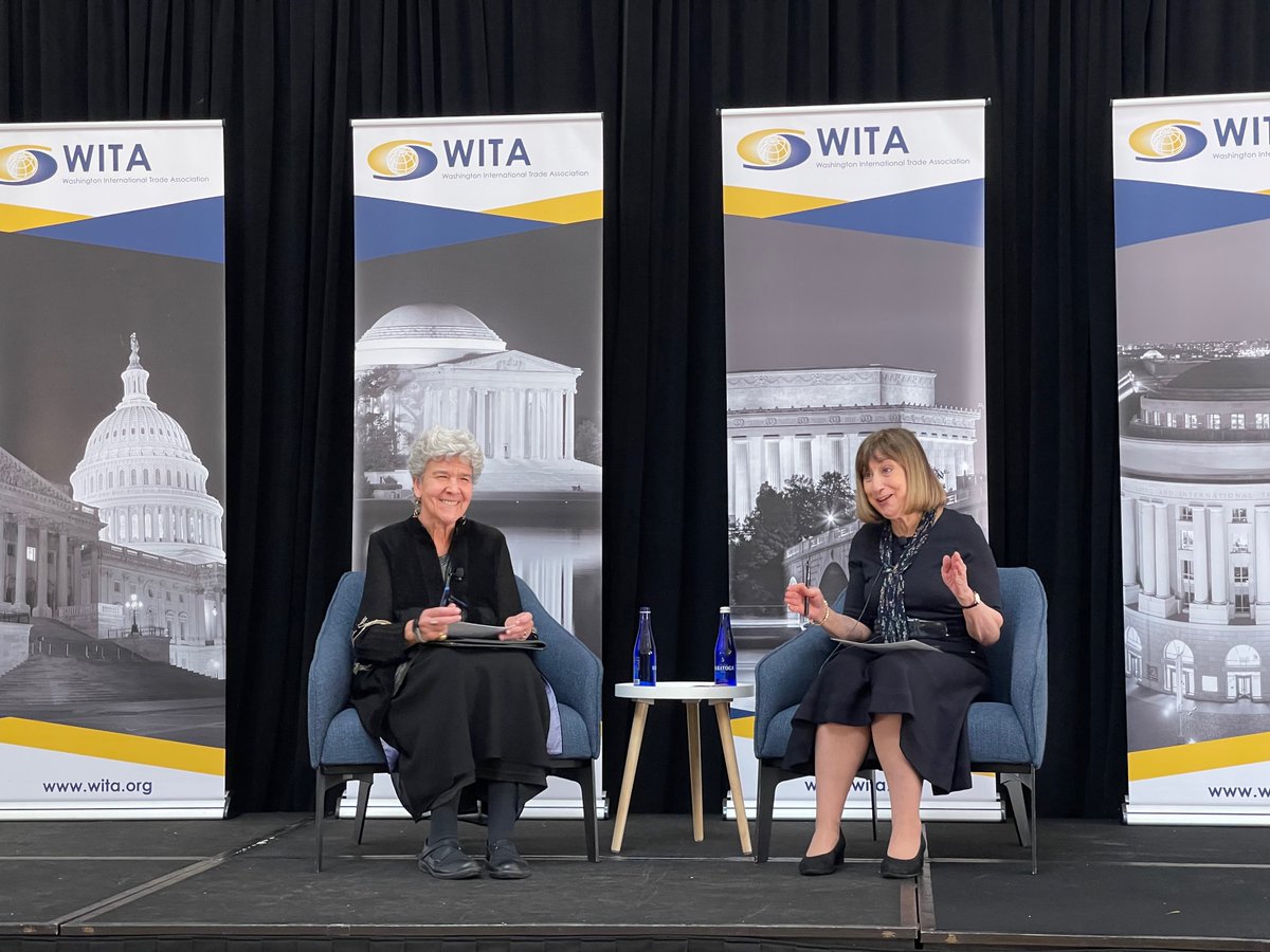 TradeGov's tweet photo. Today, (#TradeValentines), ITA's Under Secretary Marisa Lago addressed participants of the Washington Int’l Trade Conference hosted by @WITA_DC  &amp; highlighted how ITA is advancing the Biden Administration’s economic agenda. Read her full remarks: https://t.co/JT5HcOGDzp https://t.co/1hoo4hZwvv