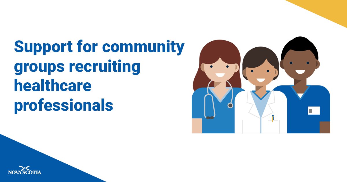 Nova Scotia Gov. on Twitter "More Funding to Support Healthcare Recruitment, Retention on