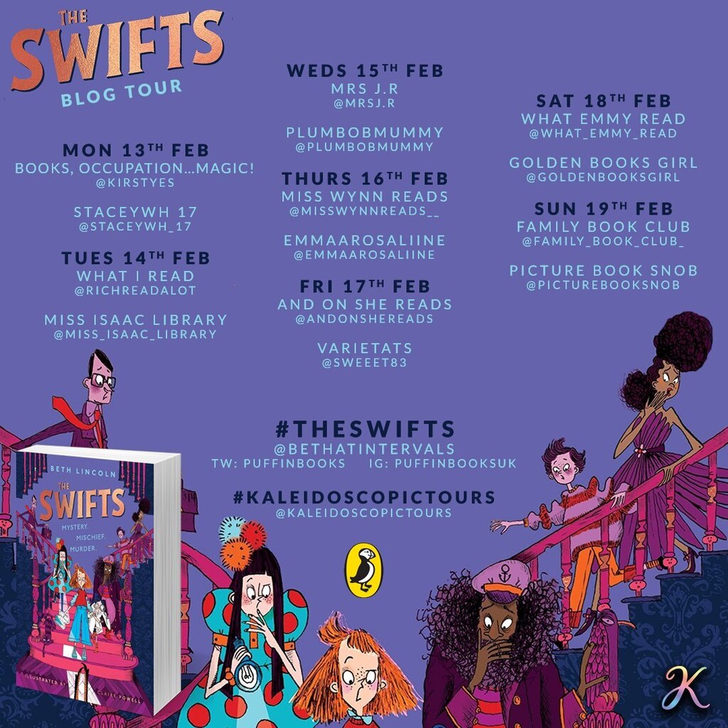 Moving swiftly on... the second tour that started yesterday was for none other than The Swifts by Beth Lincoln! We would love it if you could go and follow all of the wonderful bloggers that will be taking part in this tour - that way you won't miss a s… instagr.am/p/CopoD1co3TQ/