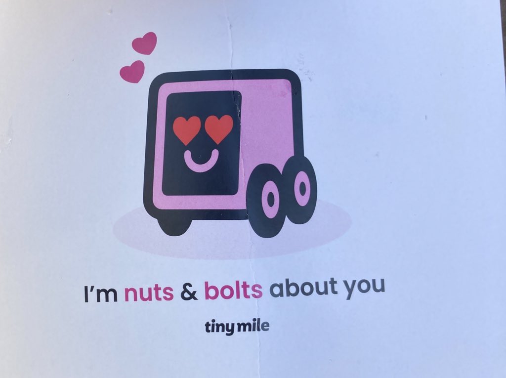 being_steve's tweet image. A @tiny_mile valentine AND a heart-shaped blueberry @Bojangles biscuit?! ❤️ ❤️ ❤️