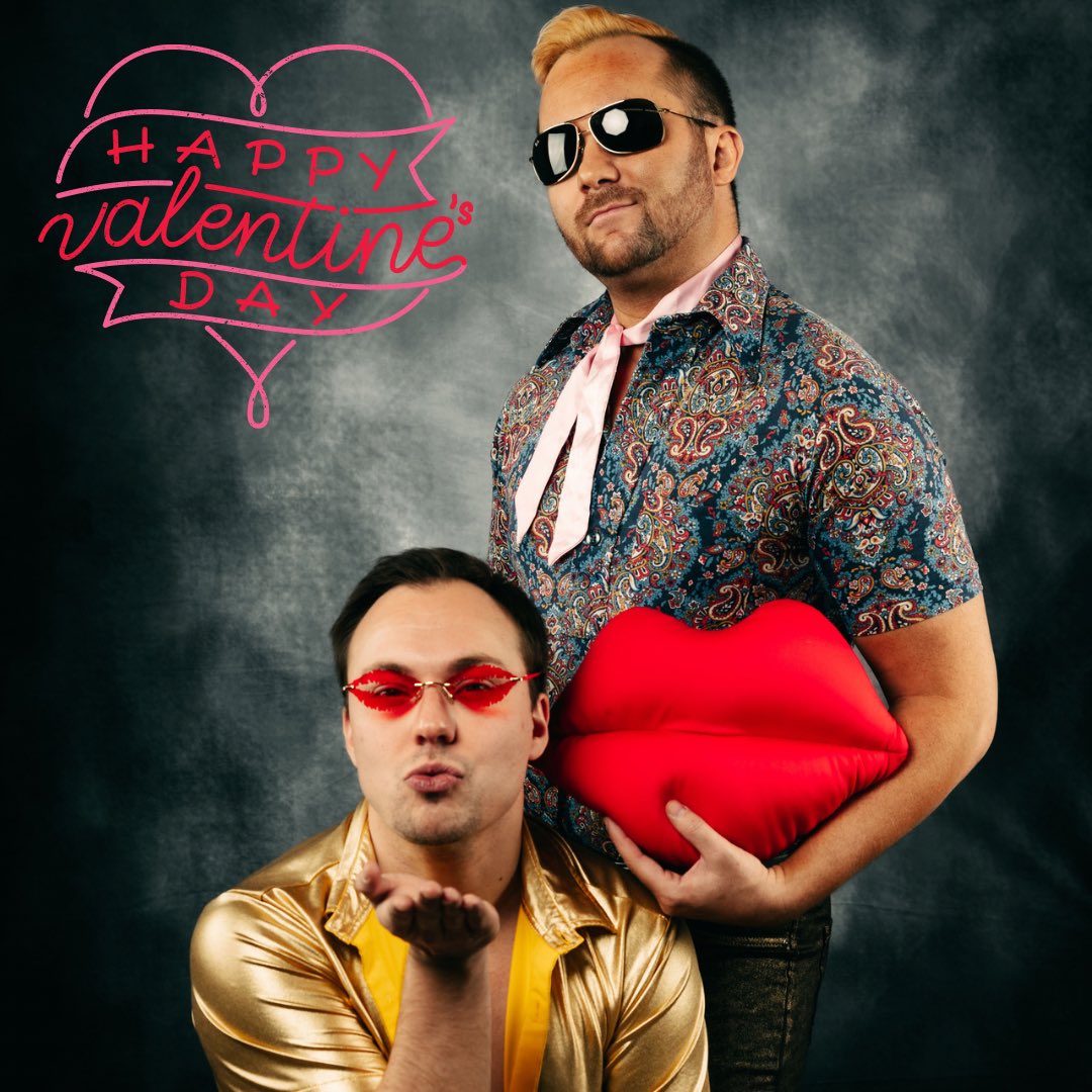 Happy Valentines Day from your favorite tag team #tagteamtuesday #therunway #fashionista #mrdesign #coutureculture #lips #xoxo