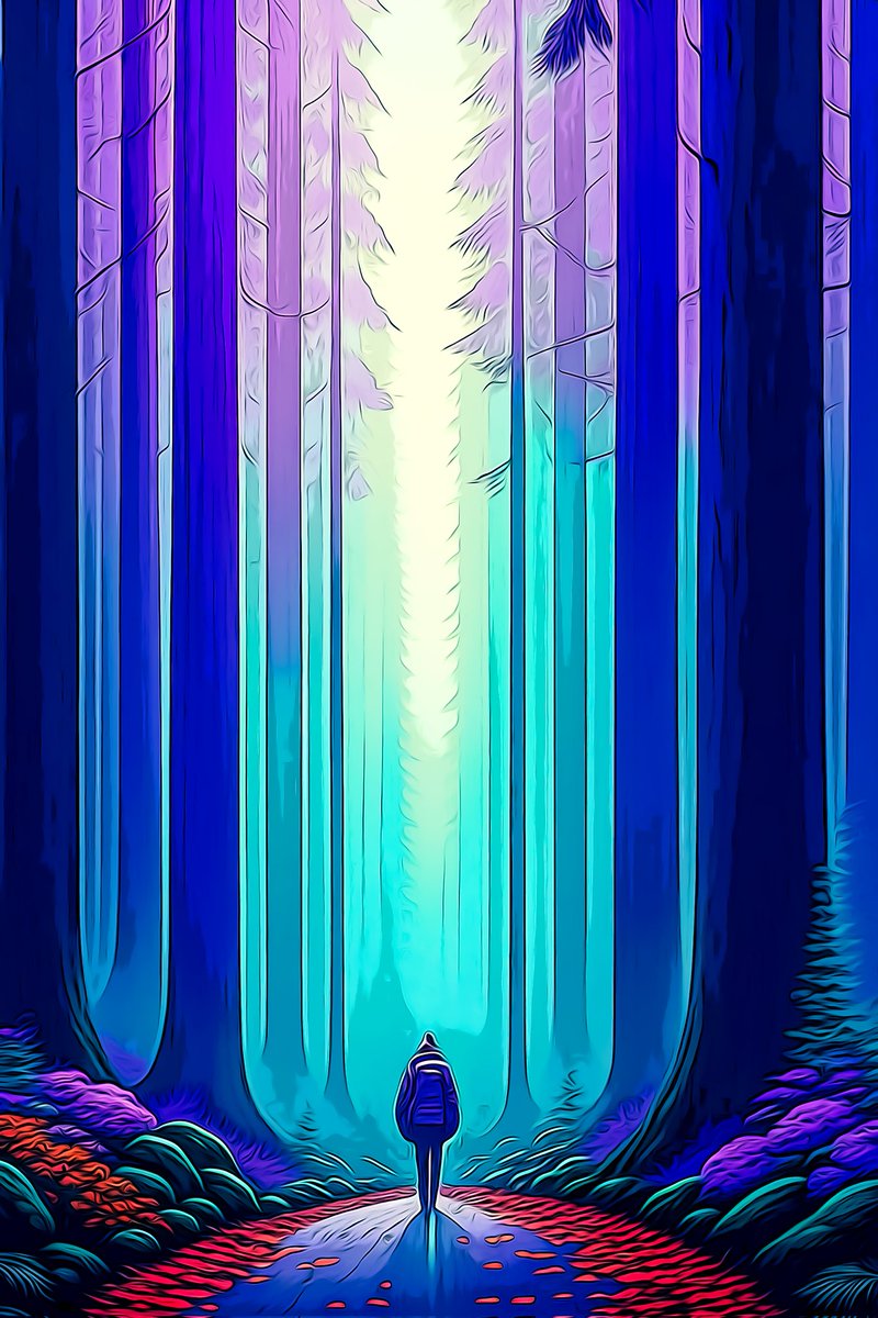 Dregen Forest, isolated, dense and unknown. 🔓new area ✅️ This is @tjafsaren btw, plotting his ass off in the middle of nowhere #gamify the #blockchain