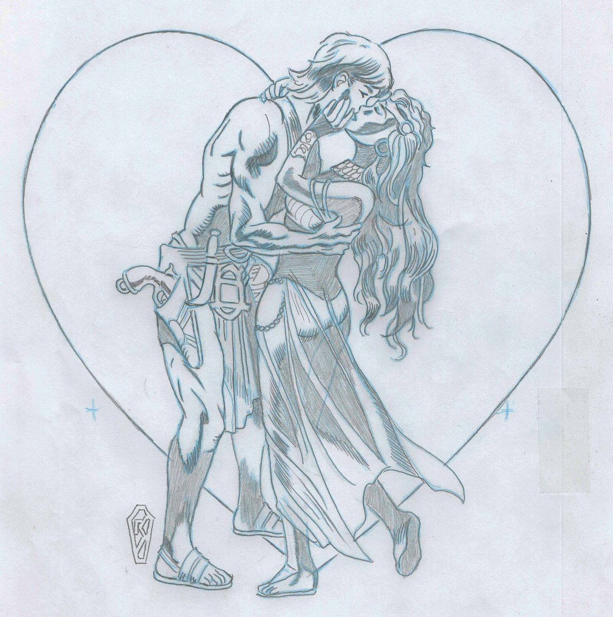 Happy Valentine's Day from Carson and Duare!
Ron Sutton art
#ValentinesDay2023 #ERBUniverse