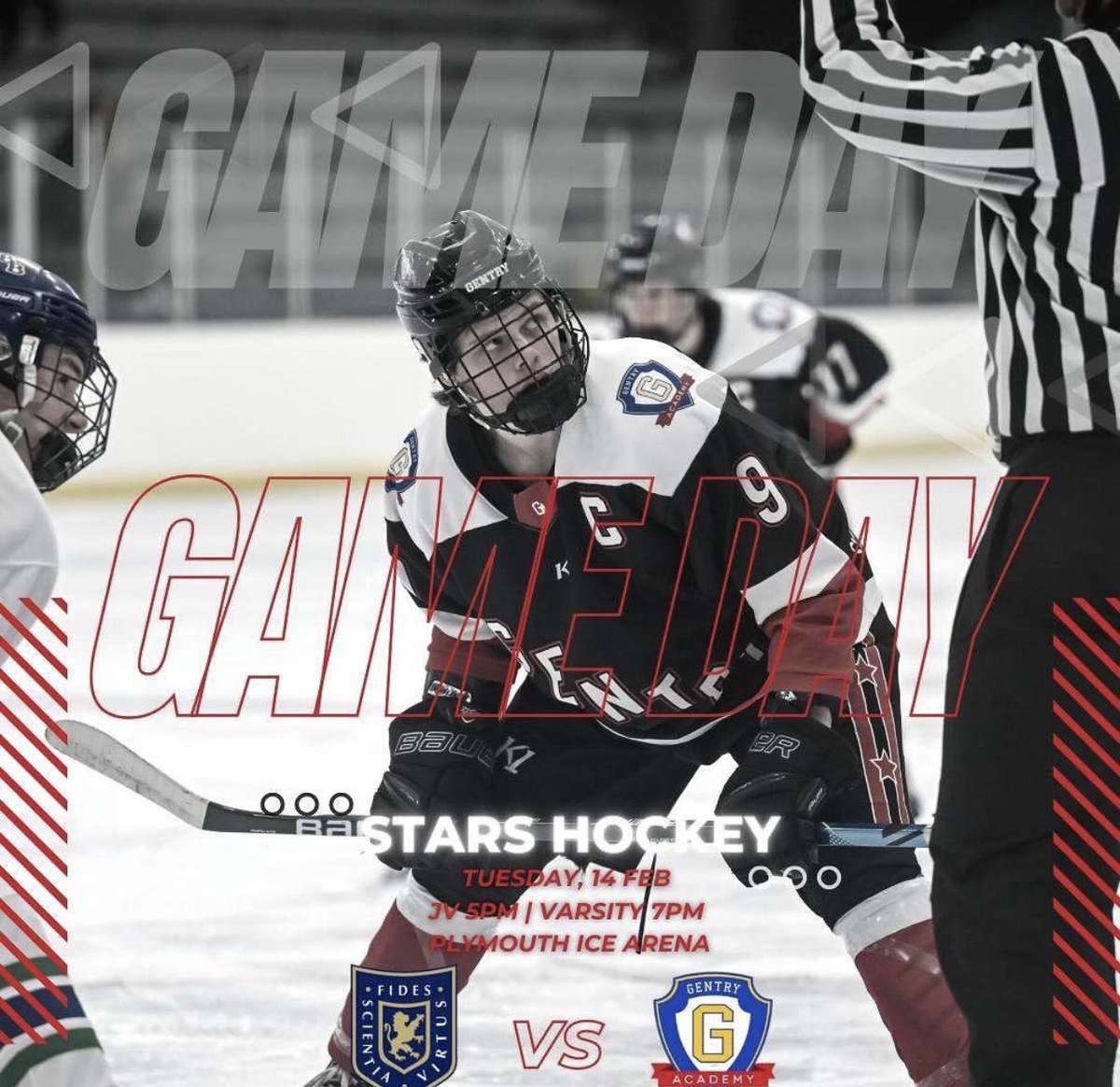 It’s another Game Day! Heading out to Plymouth to take on Providence Academy.  Our Sponsor of the Game is @federatedins. Thank you for being a Star Level Sponsor!! 
#letsgostars