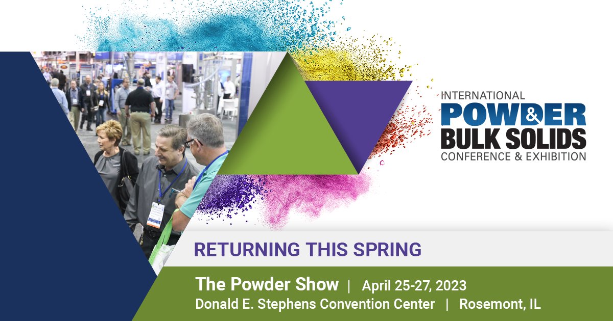 IME_Events's tweet image. The #PowderShow conference program now includes industry-leading education for #processing experts like you. Top professionals will provide you with hands-on training, and real-world applications to set you unique in the business.

Get your pass today: register.powderandbulkshow.com/OrgTW