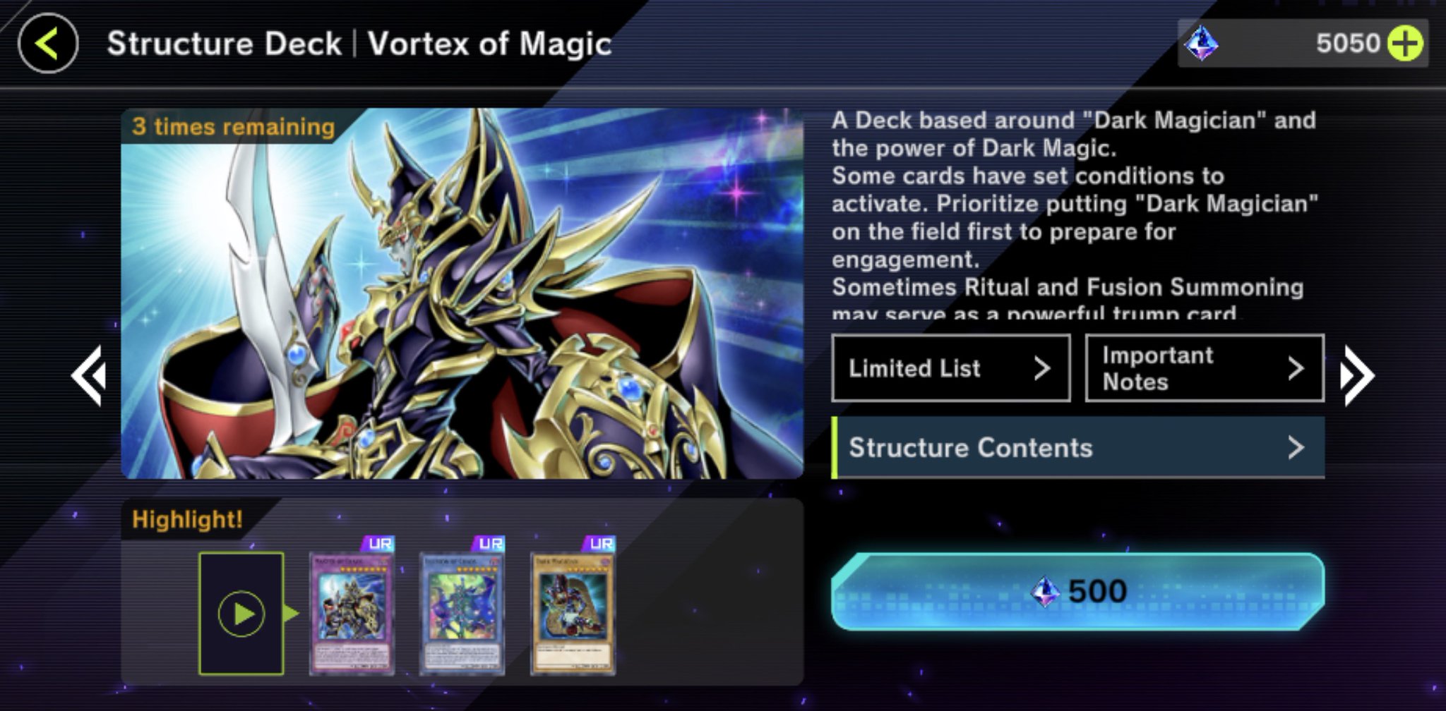 YGOMasterDuel on Twitter "Structure Deck "Vortex of Magic" is now
