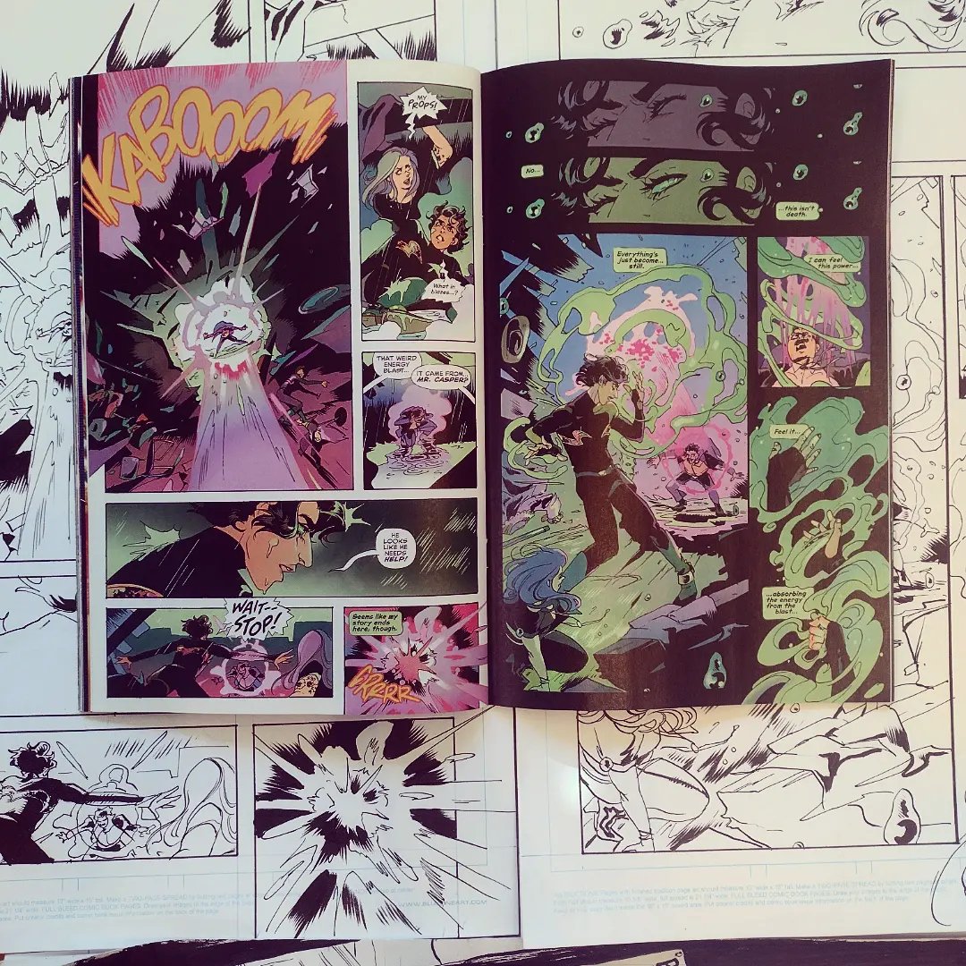 alkcomics's tweet photo. Out today!

Had a blast working through my Nevada feelings and creating this dramatic Basque cowboy for the kind folks at DC 🌈🤠💚⚡✨

Hope y'all dig!

Incomparable lettering by @HassanOE and edits by @whatthe_shea and team https://t.co/Gzw1KdsYsL