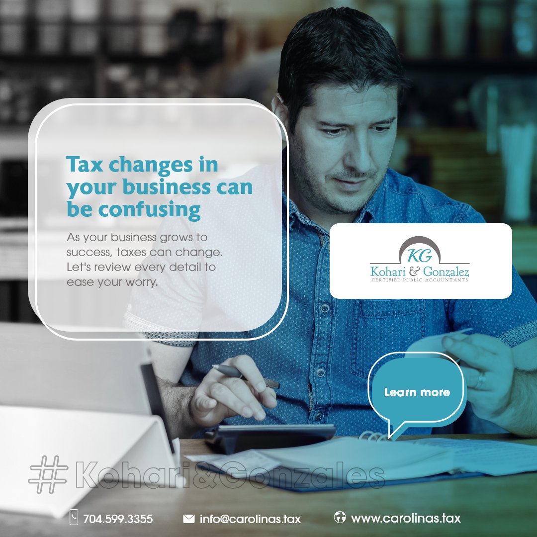 Kohari & Gonzalez PLLC on Twitter "Your taxes change along with your