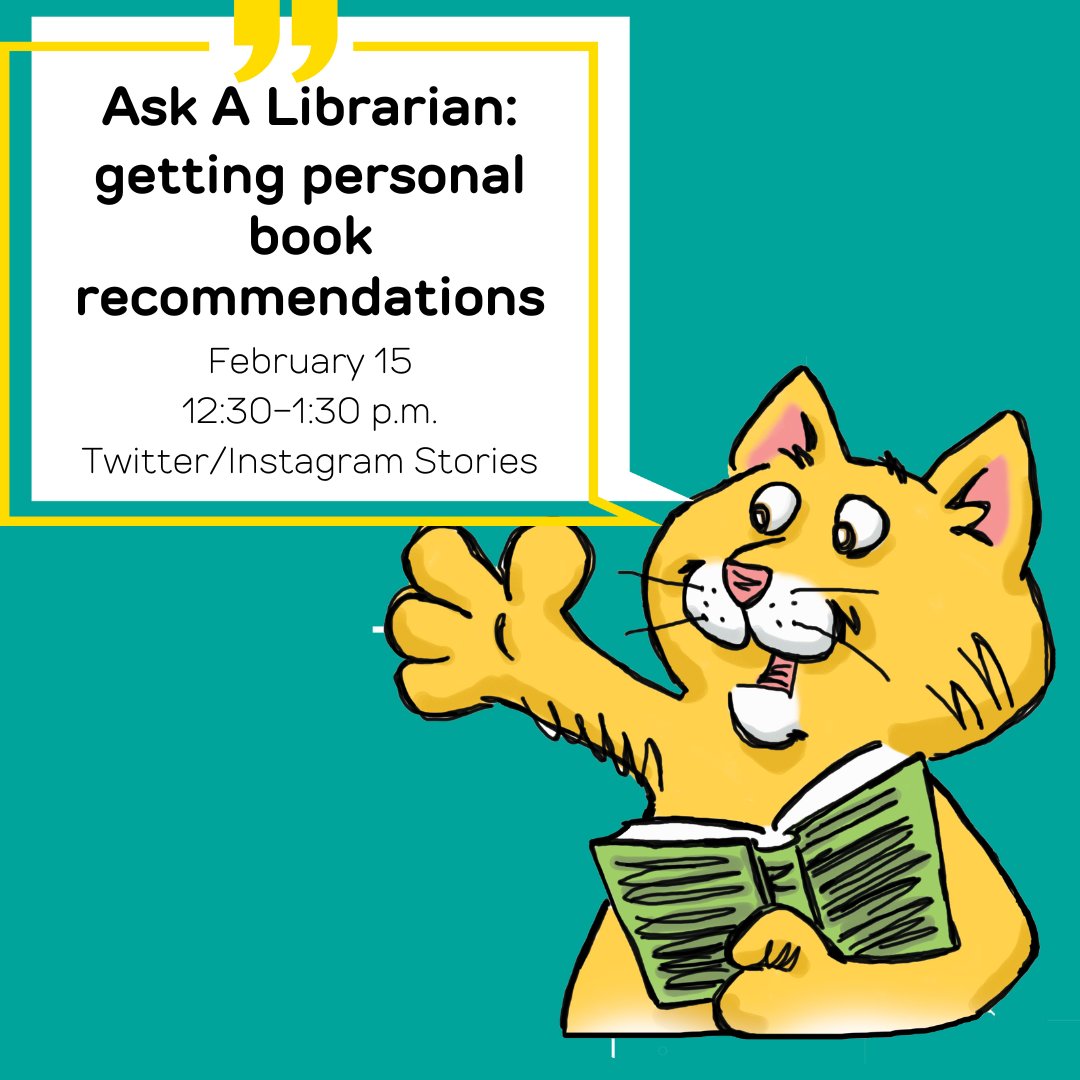 bcplinfo's tweet image. Our monthly #AskaLibrarian is back tomorrow! Start thinking about what books you may need help discovering 📚
#bookhelp #bookrecommendations #library #freebooks #BaltimoreCounty #publiclibrary