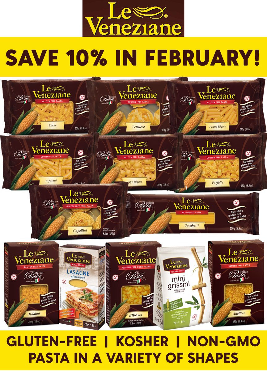 Save 10% on Fabella and Le Veneziane pastas at The Gluten-Free Mall®! - mailchi.mp/glutenfreemall…