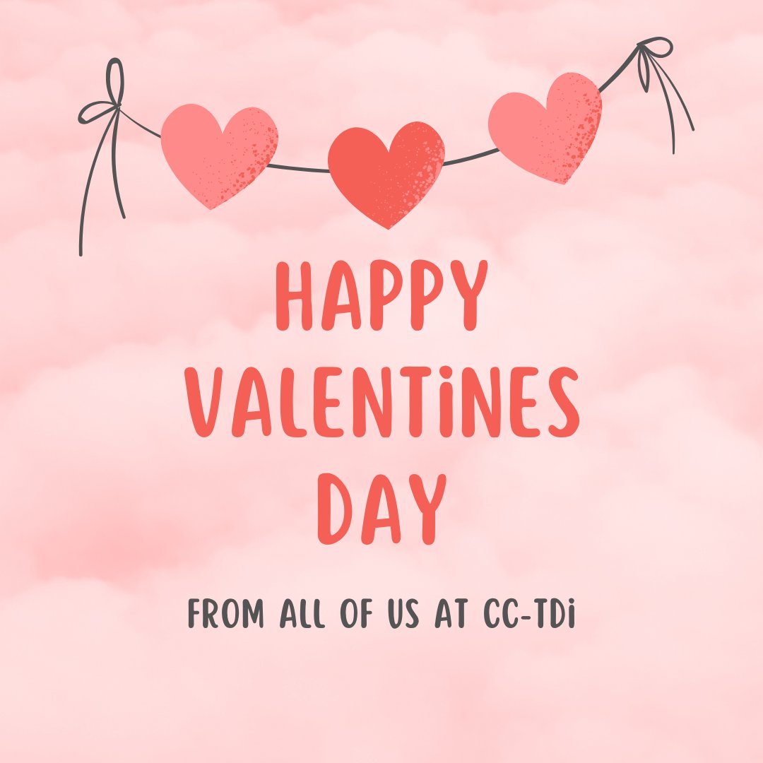 Wishing you all love and comfort this Valentines Day! Still struggling to find a meaningful last-minute gift for you loved one? Consider giving your heart to cc-TDI by making a donation in support of our research mission!  cc-tdi.org #givingbackchildhood #cctdi