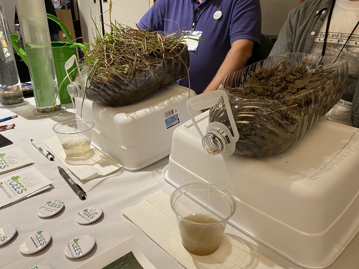 CEES_IUI's tweet photo. Farming practice impacts on soils and sediment load of run-off compared. Conventional (tilled, no cover) versus sustainable (no till, cover). https://t.co/xrkxuOSom4