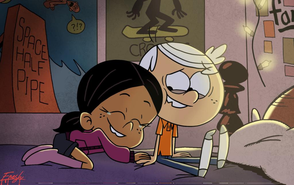 Ronnie Anne is so happy to have Lincoln by her side, they are the